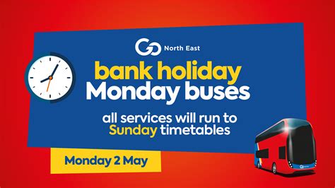 early may bank holiday buses 2 may go north east