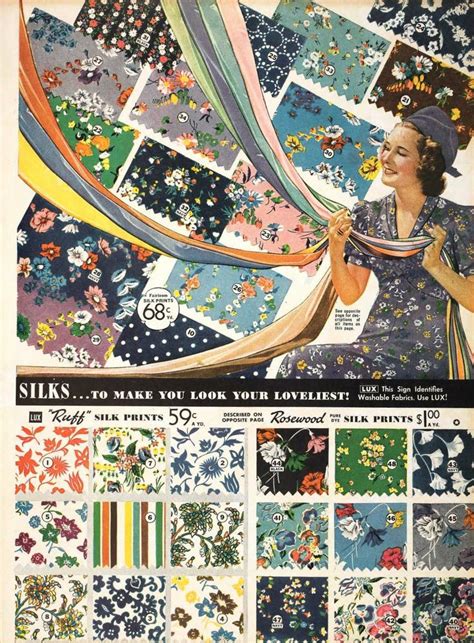 36 Best 1930s Vintage Fabric Designs Images On Pinterest