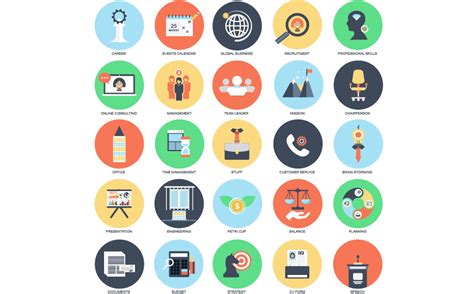 Png, svg, gif, ae formats. Plantilla de Conjunto de Iconos #65896 para Sitio de ...