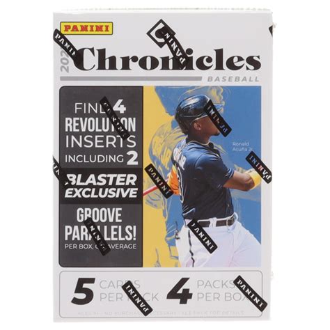 2021 Panini Chronicles Baseball Blaster Box With 4 Packs Pristine Auction