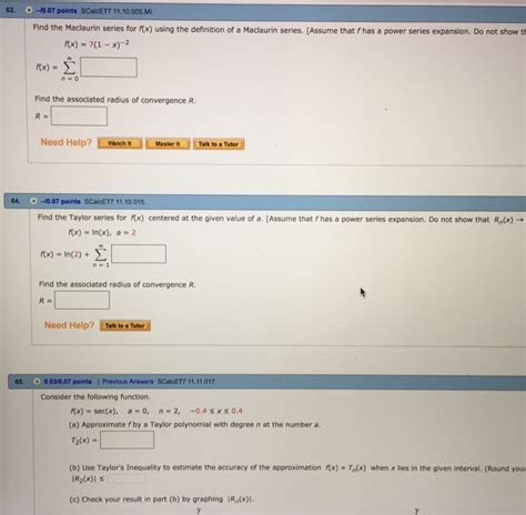 How to find nth derivative of a function. Solved: Find The Maclaurin Series For F (x) Using The Defi ...