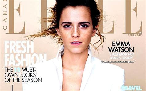 Emma Watson Emma Watson Covers Elle Canada April 2017