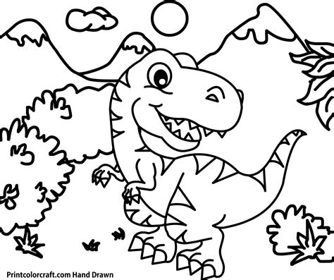 Dinosaur Coloring Pages (Updated): Printable PDF » Print Color Craft