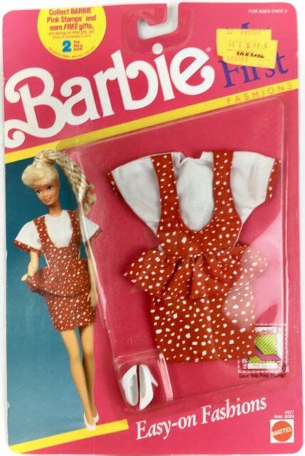 Vintage 1990 Mattel Barbie My First Fashions 4827 For Sale Online Ebay