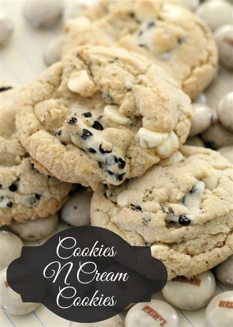 Using hersheys cookies and cream kisses one can create an amazing cookie. Cookies N Cream Cookies Recipe