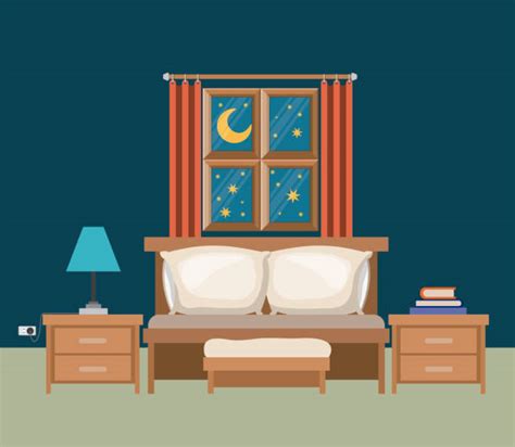 Bedroom Dark Illustrations Royalty Free Vector Graphics
