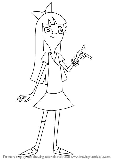 How To Draw Stacy Hirano From Phineas And Ferb Drawingtutorials101