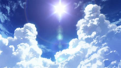 Anime Sky Wallpapers Anime Scenery Sky Anime Sun And Clouds