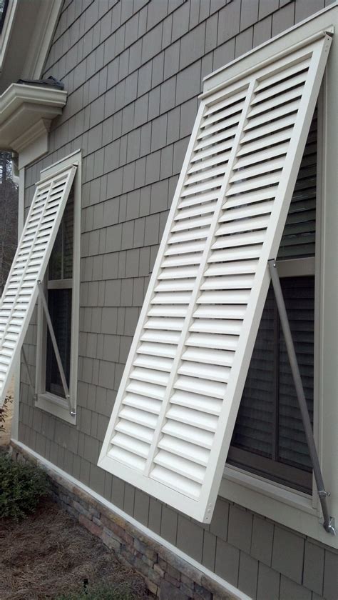 Sign in | create account. White bahama style exterior shutters by The Louver Shop ...