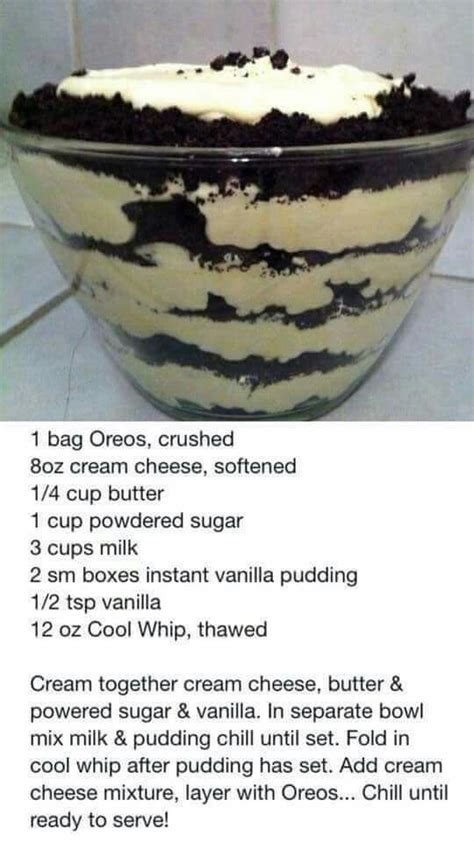 Our most trusted pudding and oreo cookie recipes. Pin on potluck & reuions O MY!