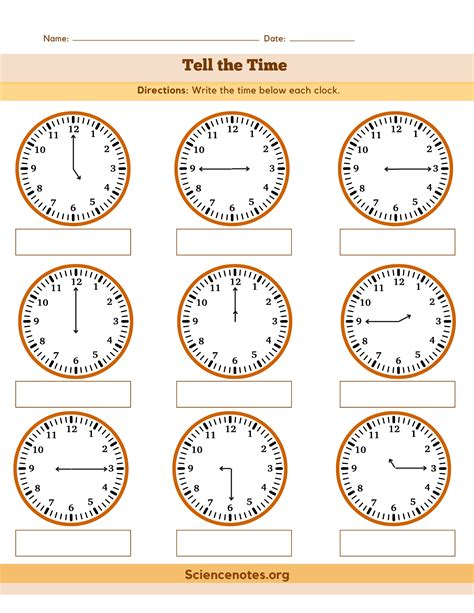 Clock Worksheets How To Tell Time