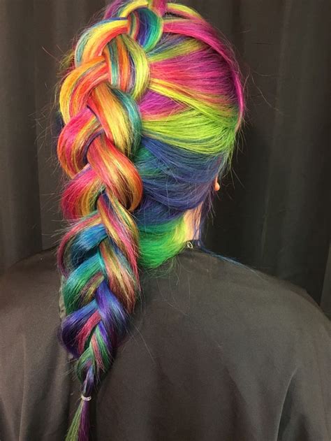 Rainbow Dutch Braid On Tessa Acconciature Pinterest