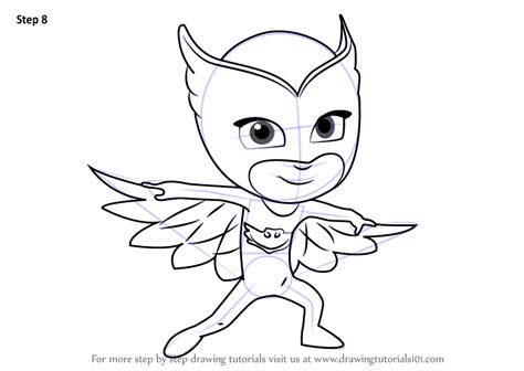 Learn How To Draw Owlette From Pj Masks Pj Masks Step By Step