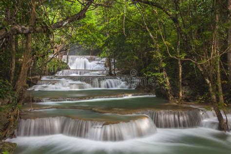 Huai Mae Kamin Waterfall Stock Image Image Of Leaf Thailandn 43012475