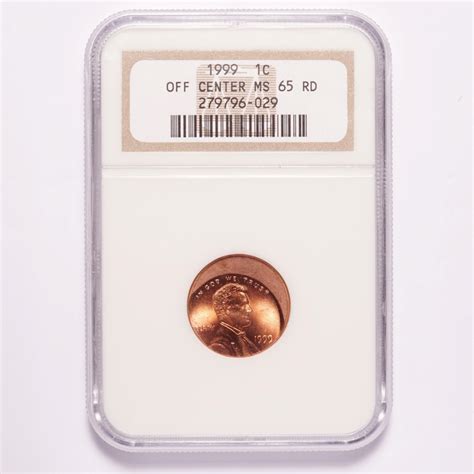 1999 Lincoln Memorial Cent Off Center Ngc Ms65 Rd Numismax