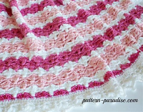 Free Crochet Pattern Essentials Baby Blanket Pattern Paradise