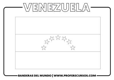 La Bandera De Venezuela Para Colorear