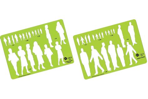 Jakar Figure Stencils Set Of 2 Male And Female Saa