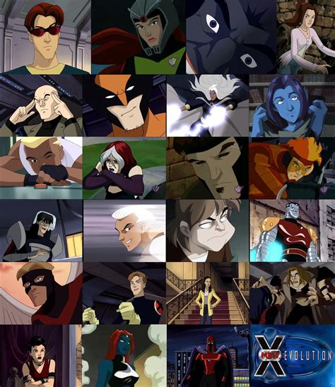 X Men Evolution Characters By The Rogue Whisper On Deviantart X Men