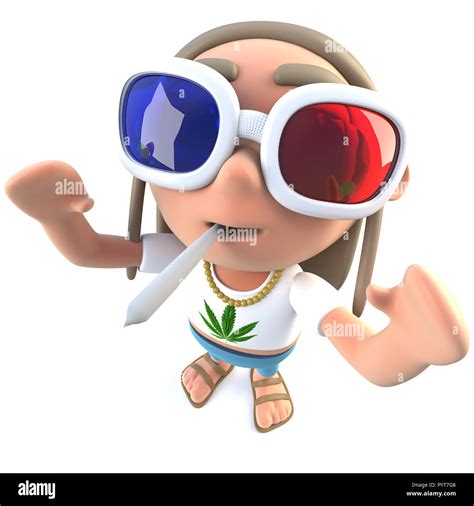 Cartoon Hippie Man Wearing Glasses Cut Out Stock Images And Pictures Alamy