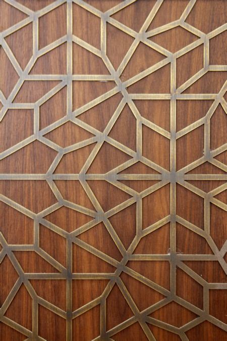 Detailed Metal Fret Work Laid Over Wood Wood Patterns Textures