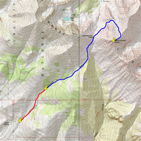 Leatherman Peak Caltopo