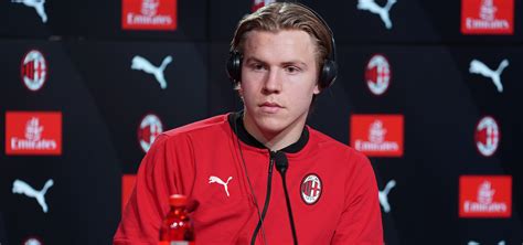 He made his senior debut. Jens Petter Hauge press conference: Milanello, 20 October ...