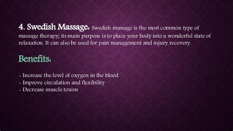 Different Types Of Massage Therapies And Their Benefits
