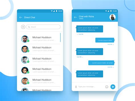Chatting Android Mobile Ui Design Uplabs