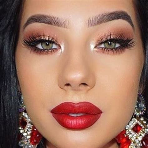 Makeup Ideas Image By Rebecca Dennise Cruz Red Dress In 2021