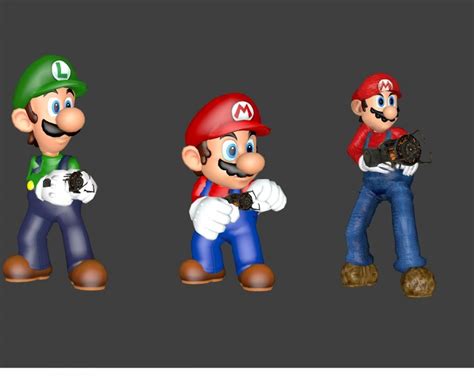 Mario Bros Playermodels By Captain Charles