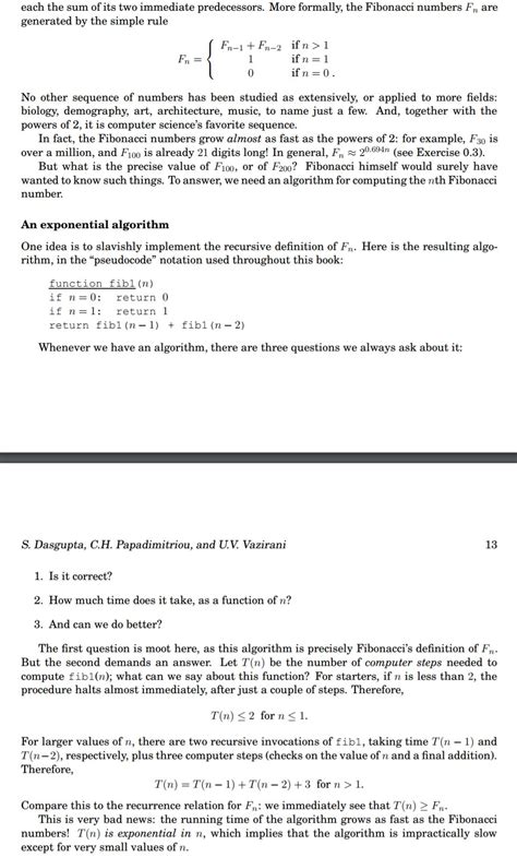 Using a recursive algorithm, certain problems can be solved quite easily. Fibonacci Sequence recursion algorithm and the time ...