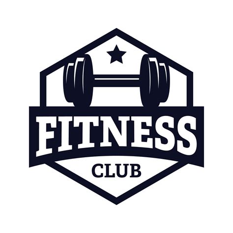 Fitness Vector Graphic Design With Emblem Style Suitable For Sports