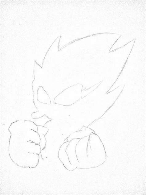 Dark Sonic Sketch By Kimonei On Deviantart