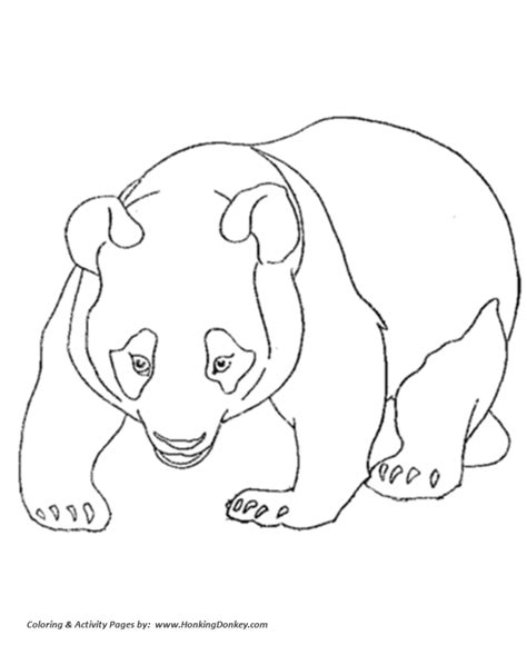 Review the list of wild animal coloring pages below and click on the ones you would like to see. Wild Animal Coloring Pages | Panda bear walking Coloring ...