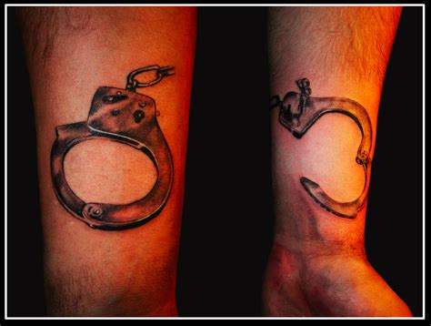 It's also one of those symbols that is easily recognized. Handcuff Tattoos