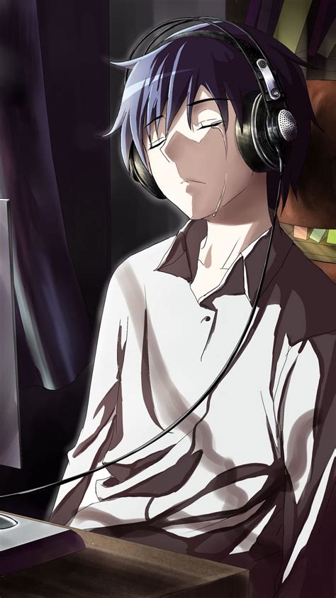 We offer an extraordinary number of hd images that will instantly freshen up your smartphone. Download wallpaper 938x1668 guy, anime, computer, tears, sadness, room iphone 8/7/6s/6 for ...