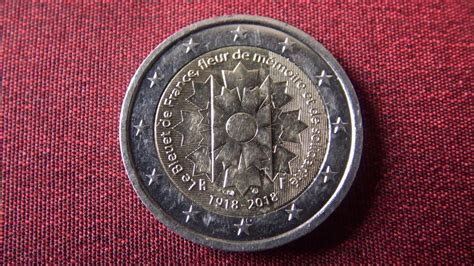 Moneta Rara Da 2 Euro Francese Del Centenario 1918 2018 Youtube