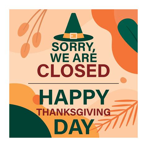 Free Printable Closed For Thanksgiving Signs