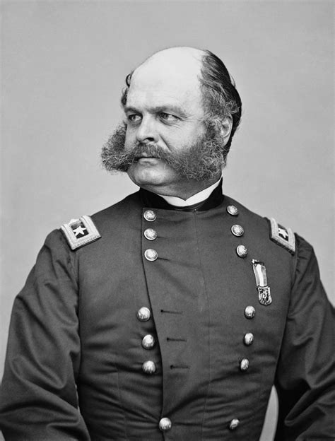 General Ambrose Burnside Whose Unusual Facial Hair Led To The Coining