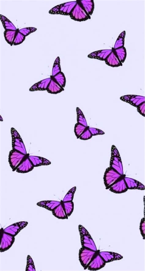 Looking for the best pink and purple butterfly wallpaper? Iphone Aesthetic Tumblr Iphone Purple Butterfly Wallpaper