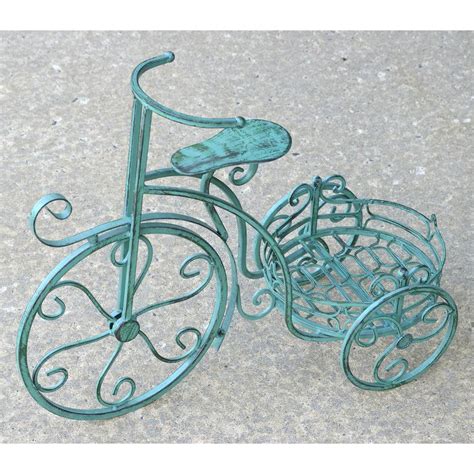 Get free shipping on qualified zaer ltd. Zaer Ltd. International Antique Green Tricycle Plant Stand ...