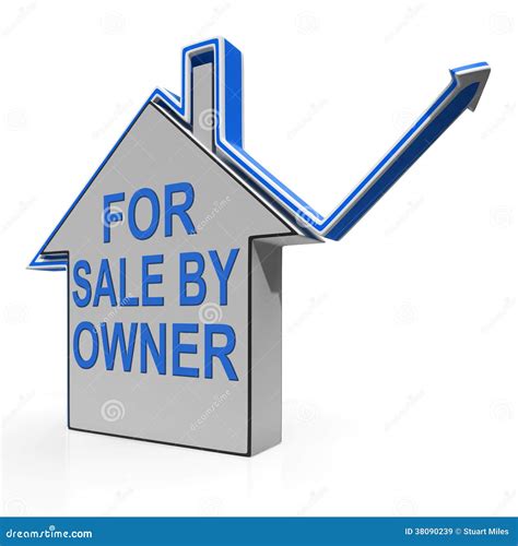 For Sale by Owner House stock illustration. Illustration of house