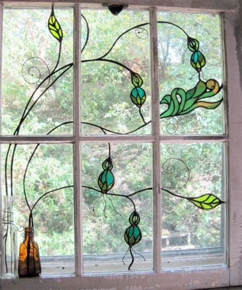 30 Window Glass Painting Ideas For Beginners 21 Stained Glass Flowers