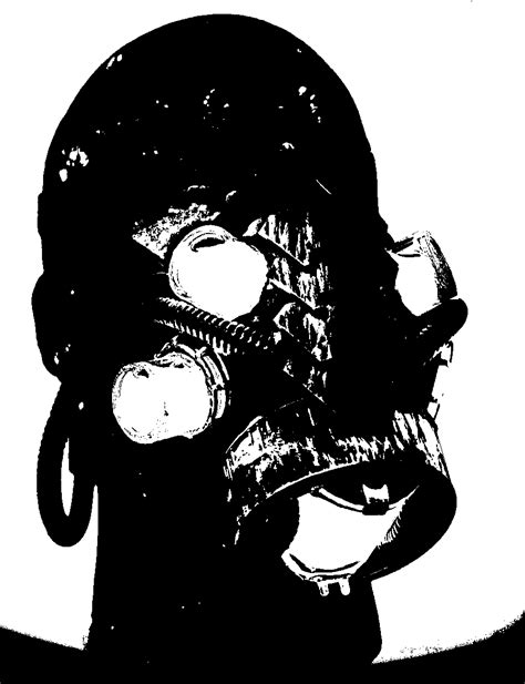 The Neuromancer Cyberpunk Led Dj Gas Mask By Twoho By Hakitocz On