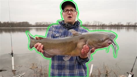 How To Catch Channel Catfish In Cold Water Winter Catfishing Youtube