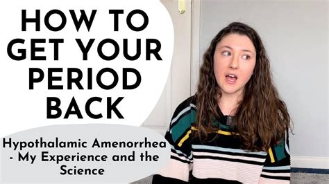 How I Got My Period Back After 7 Years Hypothalamic Amenorrhea