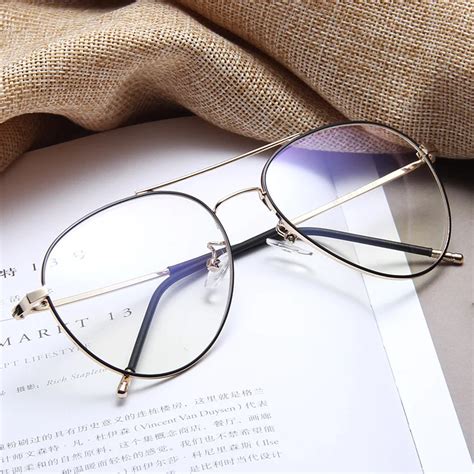 Buy Vazrobe Oversized Glasses Frame Men Women 148mm Aviation Eyeglasses For