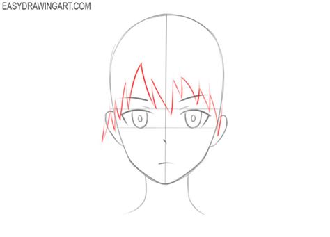 How To Draw An Anime Head Easy Drawing Art