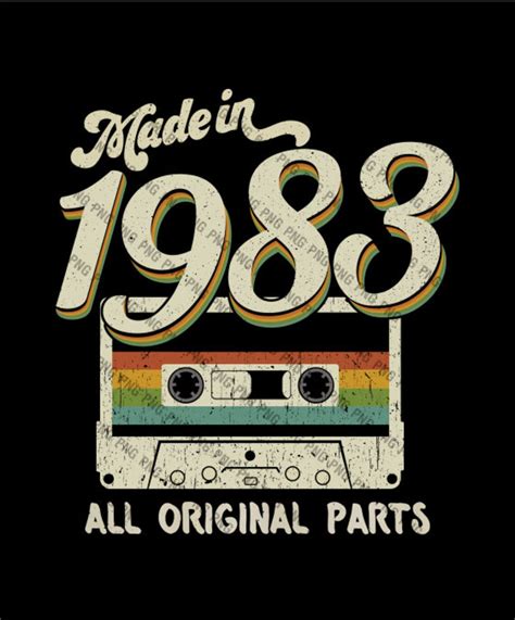 vintage made in 1983 original parts birthday t thirty eight etsy